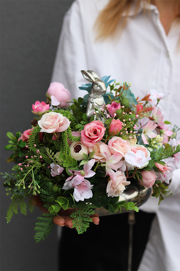 Zajączek w Ogrodzie Sella stroik wielkanocny