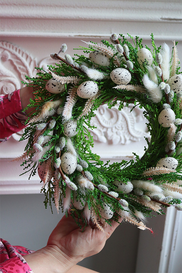 Zielona Noc, wielkanocny wianek dekoracyjny