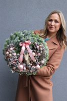 Pudrovy Czas, wianek świąteczny z reniferem