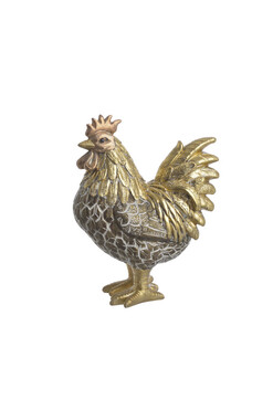OD RĘKI figurka wielkanocna, Kogut Gold A, wym.14x8x17.5cm