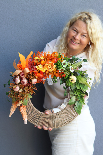 Autumn Season, jesienny wianek asymetryczny