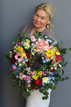 Marietta Summer 3, barwny wianek, śr.55cm