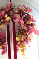 Boho Nemre, dekoracyjny wianek ze stabilizowanych roślin, śr.45cm