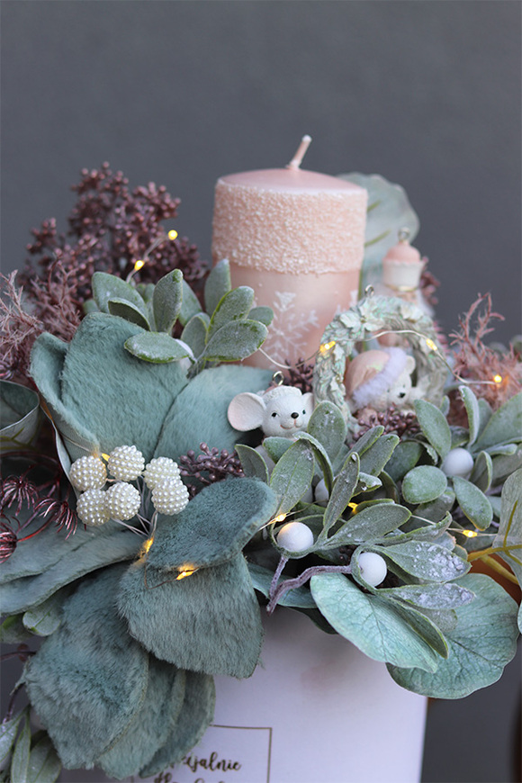 Romantyczne Święta, flowerbox świąteczny