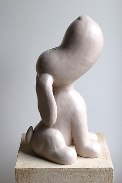 Dog in the Fog, figurka pies Snoopy, beżowy, wys.46cm 