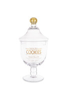 Sweet&Treats, szklana bomboniera na nodze E, wym.30x14x14cm