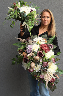 Bastina Selendia, komplet dekoracji nagrobnych, wiązanka + bukiet 