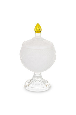 Palermo Chalice White, dekoracyjny pojemnik amfora, wym.14.5x8cm 