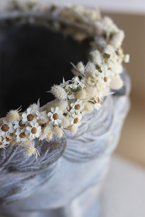 Amalteja, wianek na głowę z roślin stabilizowanych, rozmiar uniwersalny