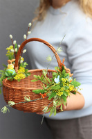 Henio, dwustronnie dekorowany koszyczek wielkanocny