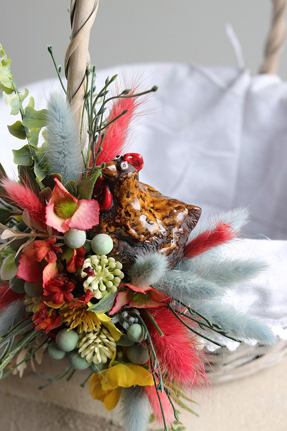 Nowa Wieś, dekorowany koszyczek wielkanocny