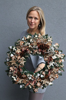 Pierniki Big, bożonarodzeniowy wianek na drzwi