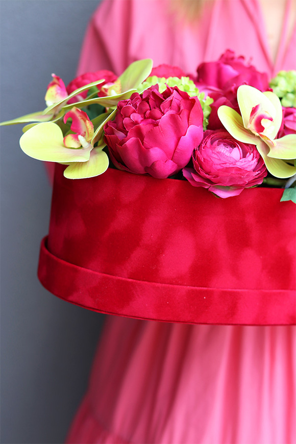 Mother's Heart, flowerbox serce z orchideą