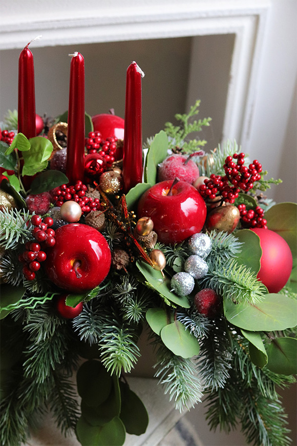 Joanna Concrete 2, świąteczny stroik adwentowy