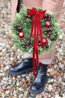 Dekolores, bożonarodzeniowy wianek na drzwi