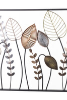 Liście Glamour metalowy obraz dekoracja ścienna