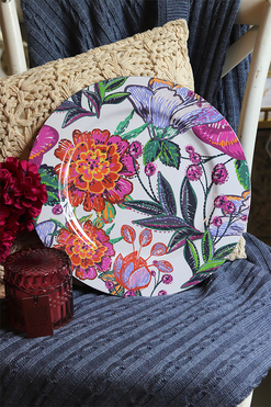 Jambi, ozdobny podtalerz ze wzorem, śr.33cm