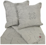 narzuta Coverlet Szara, wym.240x220cm + poszewki 2 szt.  45x45cm