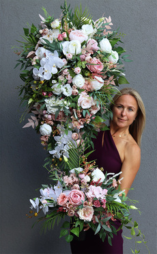 Dulea, komplet dekoracji nagrobnych, wiązanka + bukiet  