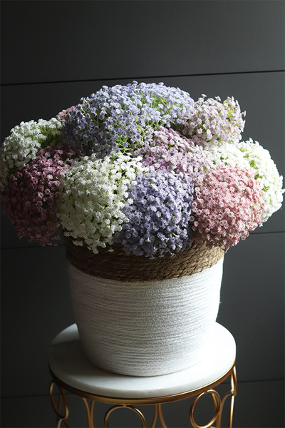 Gipsówka Fioletowa, gałązka sztucznych kwiatów