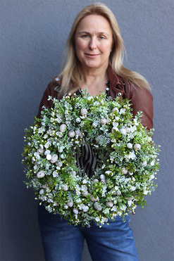 Wielkanocne Nastroje, wielkanocny wianek z jajkami, śr.45cm