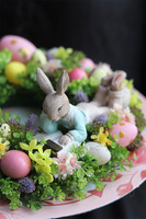 Pastelovy, stroik wielkanocny na talerzu