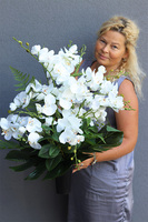  Biała Orchidea, komplet dekoracji nagrobnych