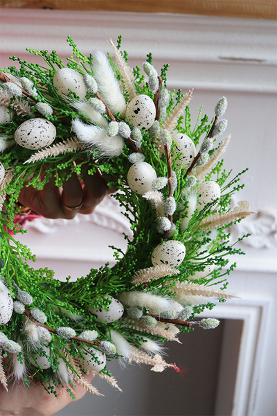 Zielona Noc, wielkanocny wianek dekoracyjny