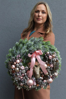 Pudrovy Czas, wianek świąteczny z reniferem