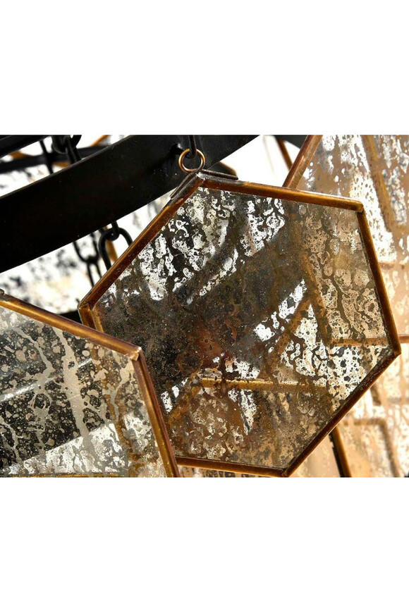 Glamour 3, lampa sufitowa, wym.43x43x33cm