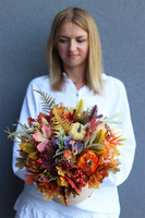 Befra, welurowy flowerbox jesienny, wym.34x34cm