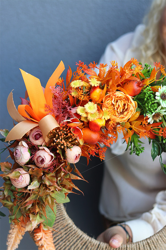 Autumn Season, jesienny wianek asymetryczny