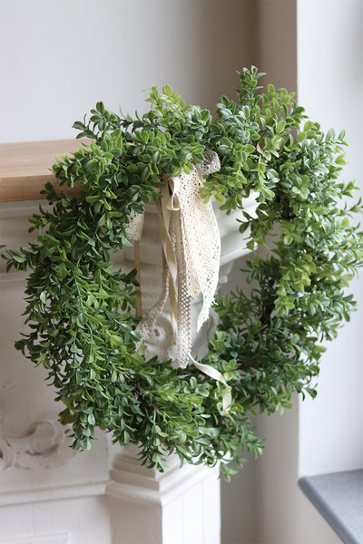 zielony wianek bukszpanowy Herda