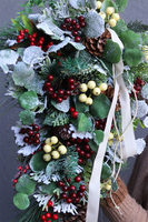 Christmas Dood, dekor zimowy stroik wiszący