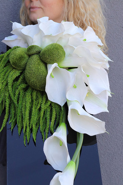 New Design Kalleno, dekoracja nagrobna na czarnej podstawie, wym.70x25cm