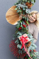 Xmas Gabinetto 2, girlanda świąteczna z prezentami