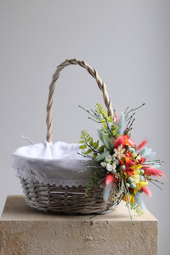 Nowa Wieś, dekorowany koszyczek wielkanocny