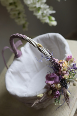 dekorowany koszyczek wielkanocny, Jessa, wys.26cm 