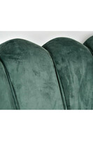 Glamour, sofa w kształcie muszli, zielona