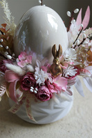 stroik z jajem Pastelita, wielkanocny stroik z perłowym jajem