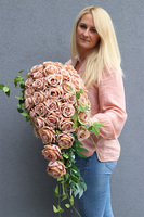 Cappuccino, komplet dekoracji nagrobnych, wiązanka + bukiet