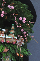 Sielskie Święta, świąteczny wianek z ciuchcią