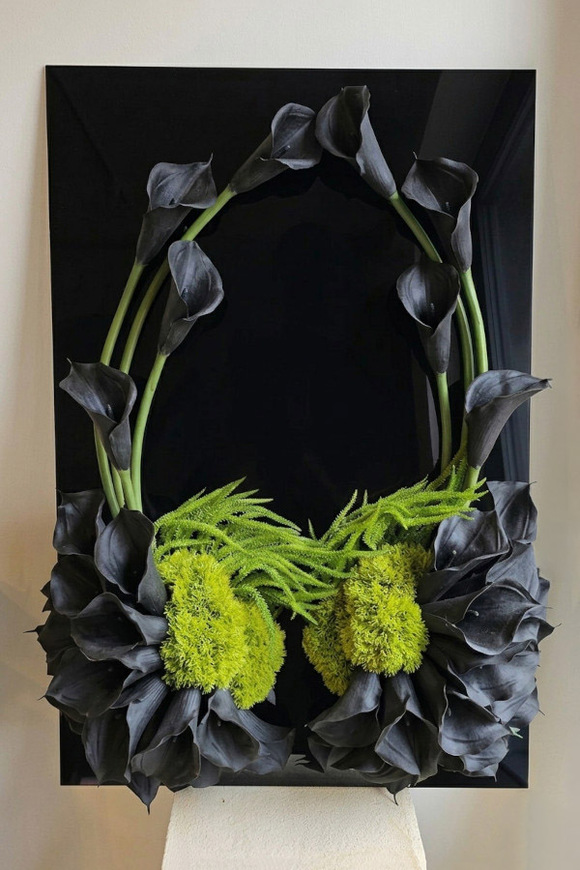 New Design Skrzydła Anioła Black, dekoracja nagrobna na czarnej podstawie