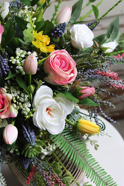 kompozycja kwiatowa, Yverra, wys.50cm