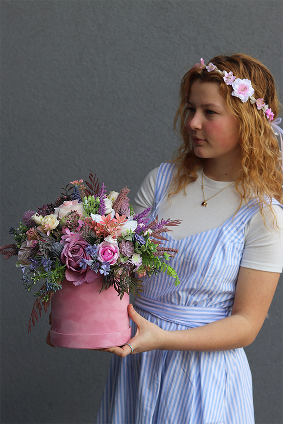 Berrana, welurowy flowerbox