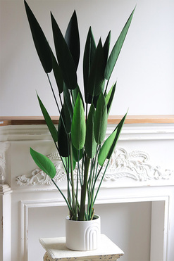 Strelicja White Moment, sztuczna roślina w doniczce, wys.125cm