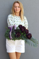 Purple Sadness, wieniec nagrobny, wym.80cm