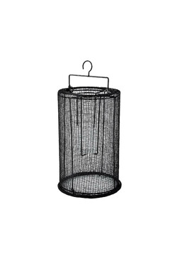 Boho 2, lampion wiszący, czarny, wym.30x18cm