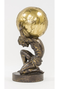 Atlas, figurka dekoracyjna, wym.29x13x13cm