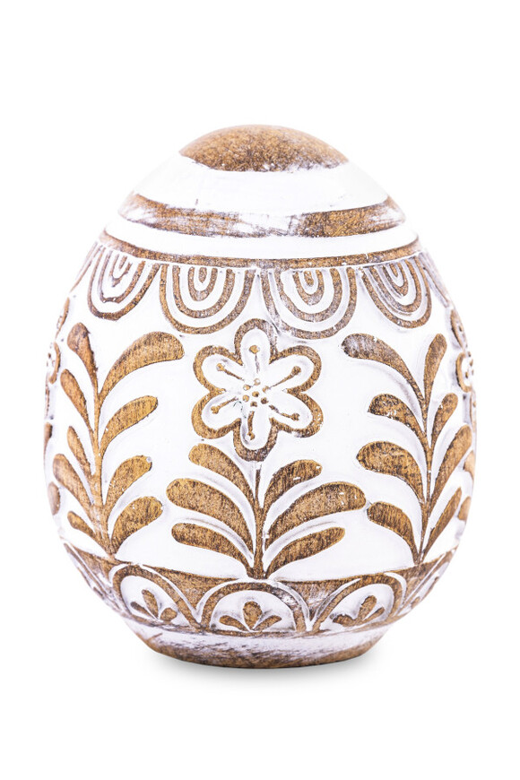 Jajko Wood A, figurka wielkanocna